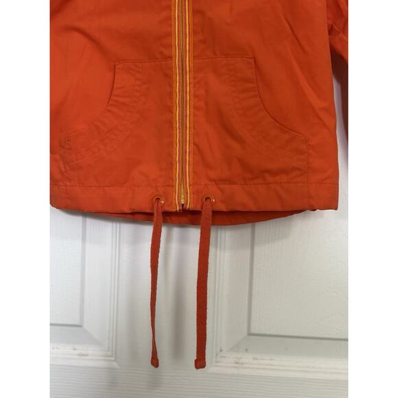 VTG Y2K Oshkosh Little Girl’s Orange Daisy Windbreaker Jacket 2T Lightweight - Picture 2 of 7